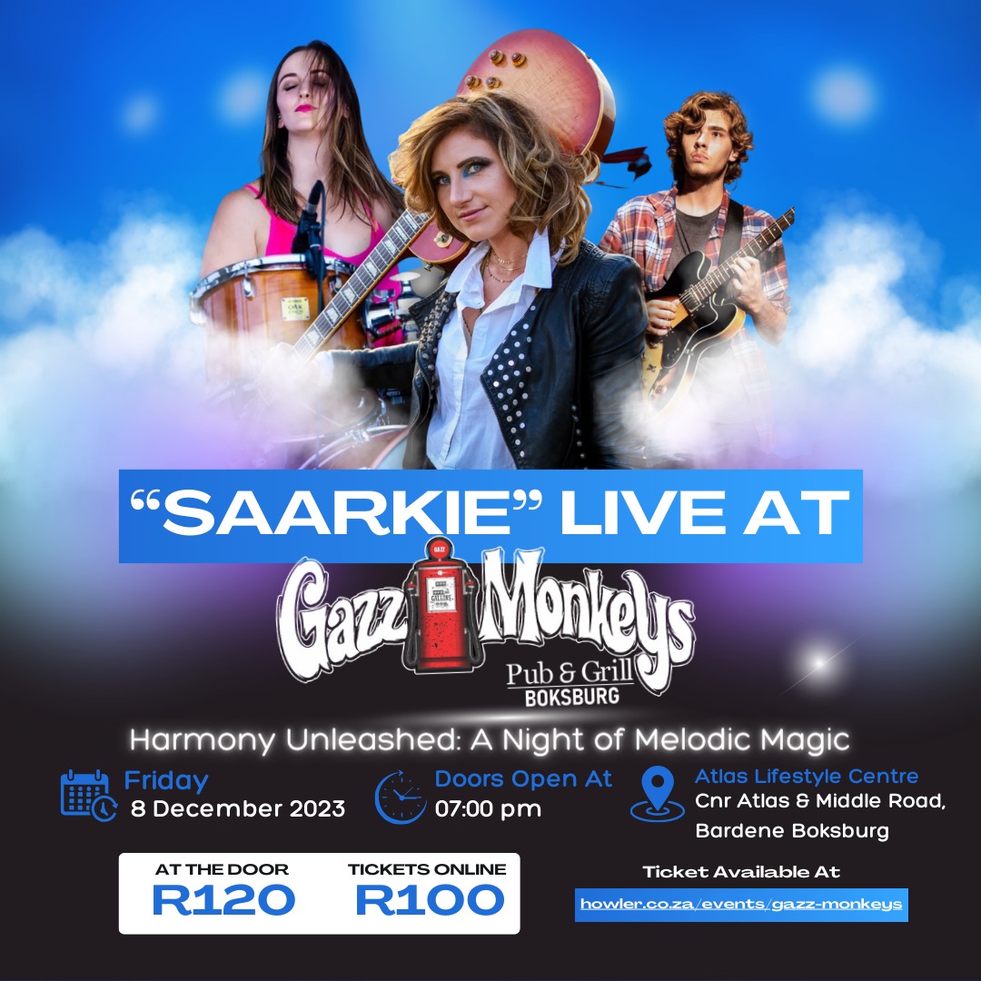 Gazz Monkeys Presents Saarkie live on 8th December!!