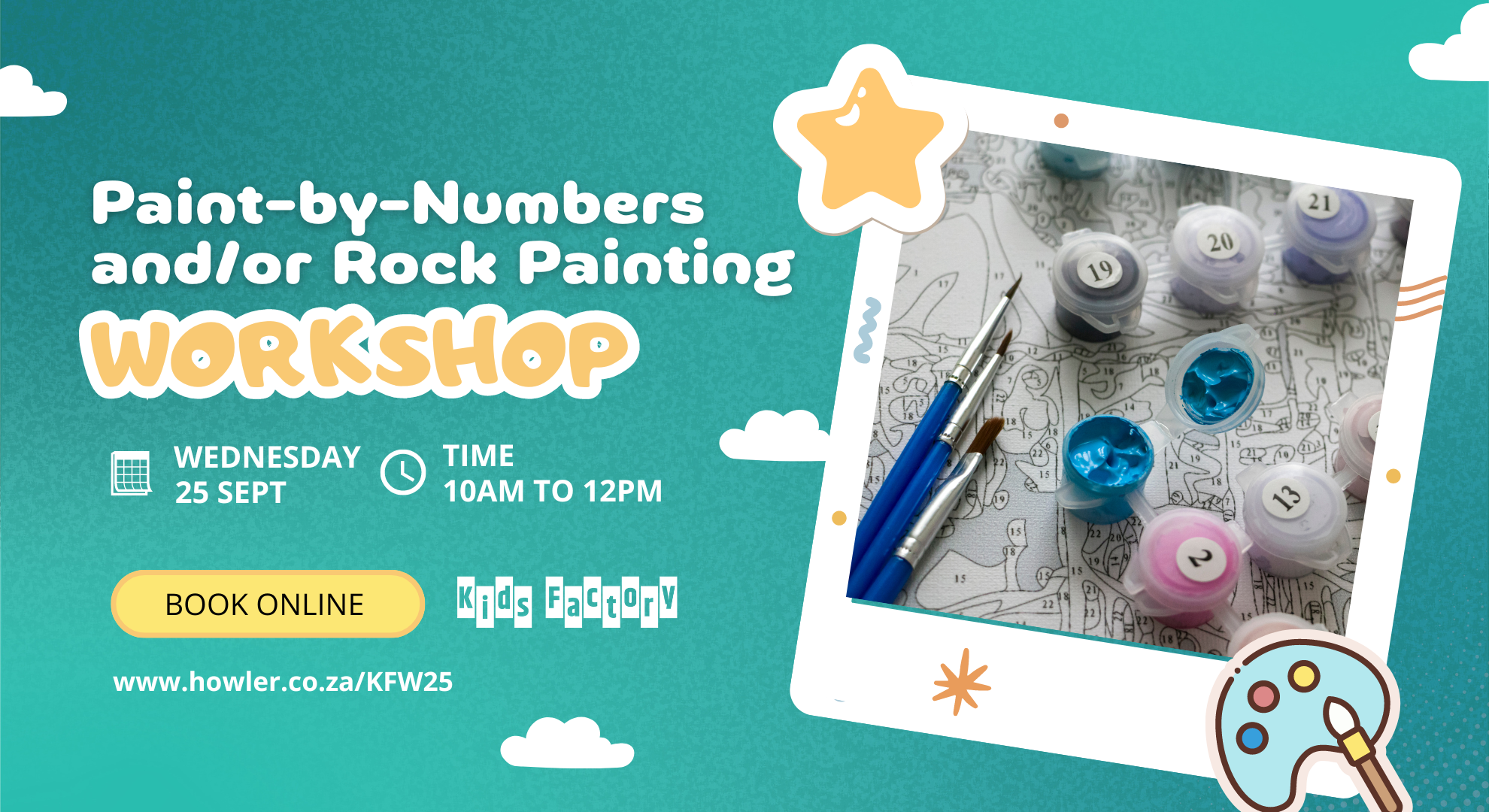 Paint by Numbers Workshop & Playtime at Kids Factory 🎨 | Howler